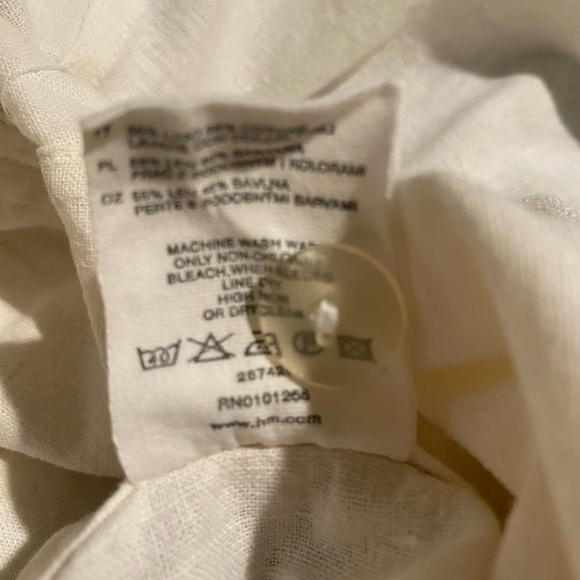 Light cream linen skirt - Picture 8 of 9